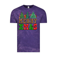 Cloud Purple merry xmas Vintage Tee - FaDigitalArtStudio