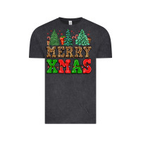 Vintage Black merry xmas Vintage Tee - FaDigitalArtStudio