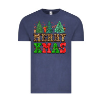 Vintage Denim merry xmas Vintage Tee - FaDigitalArtStudio