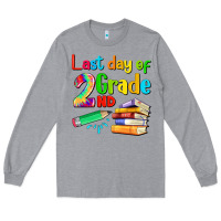 Heather Grey last day of second grade Long Sleeve Tee - Artiststas