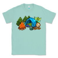 Seafoam camp in the woods Classic Tee - AdoDesignShop
