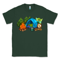 Sports Green camp in the woods Classic Tee - AdoDesignShop