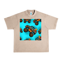 French Oak monster truck pre teen seamless pattern Urban Heavy Tee - HRA Design Shop