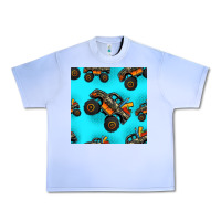 Grape Ice monster truck pre teen seamless pattern Urban Heavy Tee - HRA Design Shop