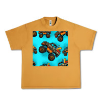 Peanut Butter monster truck pre teen seamless pattern Urban Heavy Tee - HRA Design Shop