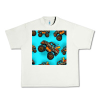 Pistachio monster truck pre teen seamless pattern Urban Heavy Tee - HRA Design Shop
