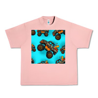 Salmon monster truck pre teen seamless pattern Urban Heavy Tee - HRA Design Shop