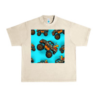 Sandshell monster truck pre teen seamless pattern Urban Heavy Tee - HRA Design Shop