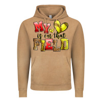 Vintage Camel my heart is on that field softball Vintage Hoodie - Zillion Design Studio