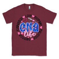 Burgundy CNA Life Classic Tee - CowhideDigitalArt