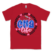 Red CNA Life Classic Tee - CowhideDigitalArt