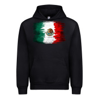 Black Mexican flag Urban Hoodie - NancyCooperArtShop