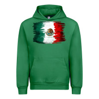 Emerald Mexican flag Urban Hoodie - NancyCooperArtShop