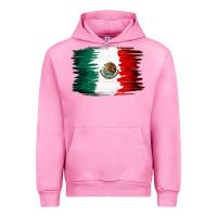Fuchsia Pink Mexican flag Urban Hoodie - NancyCooperArtShop