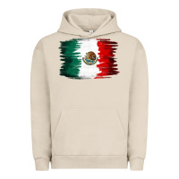 Pigment French Oak Mexican flag Urban Hoodie - NancyCooperArtShop