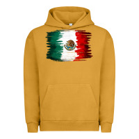 Pigment Peanut Butter Mexican flag Urban Hoodie - NancyCooperArtShop