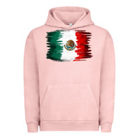 Pigment Salmon Mexican flag Urban Hoodie - NancyCooperArtShop