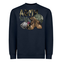 Navy army wife Heavyweight Sweatshirt - SublimationCraftShop
