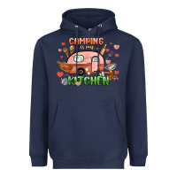 Navy camping is my kitchen Heavyweight Hoodie - NancyCooperArtShop