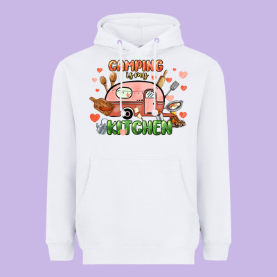Camping Is My Kitchen Heavyweight Hoodie Designed By Nancycooperartshop