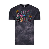 Cloud Black cute nails Vintage Tee - CowhideDigitalArt