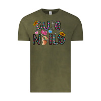 Vintage Olive cute nails Vintage Tee - CowhideDigitalArt