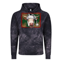 Cloud Black christmas cow with background Vintage Hoodie - RanaPortraitStore