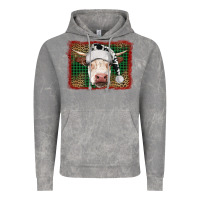 Cloud Rock christmas cow with background Vintage Hoodie - RanaPortraitStore