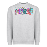 Heather Grey Easter Nurse Easter Day Heavyweight Sweatshirt - Neo Western