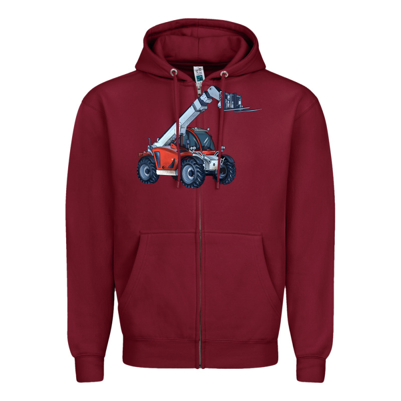Telehandler Zipper Hoodie by LillyAllenDesigns | Teevron