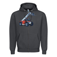 Smoke Telehandler Zipper Hoodie - LillyAllenDesigns