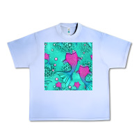 Grape Ice mermaid tail seamless pattern Urban Heavy Tee - HRA Design Shop