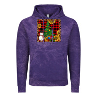 Cloud Purple snowman trees coaster Vintage Hoodie - JahusDesignShop