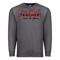 Charcoal Heather christmas teacher Premium Sweatshirt - MaliasSmallBusiness