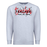 Heather Grey christmas teacher Premium Sweatshirt - MaliasSmallBusiness