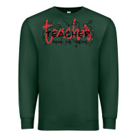 Sports Green christmas teacher Premium Sweatshirt - MaliasSmallBusiness