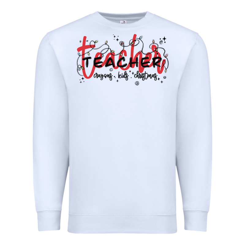 Christmas Teacher Premium Sweatshirt by MaliasSmallBusiness | Teevron