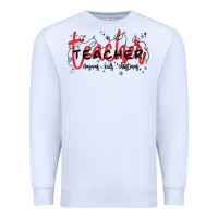 White christmas teacher Premium Sweatshirt - MaliasSmallBusiness