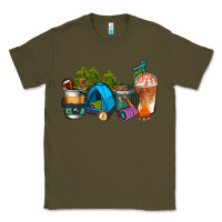 Army Green camp coffee cups ado Classic Tee - AdoDesignShop