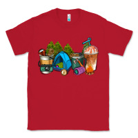 Red camp coffee cups ado Classic Tee - AdoDesignShop