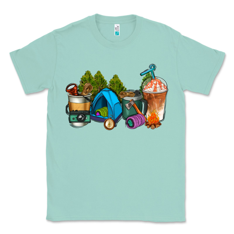 Camp Coffee Cups Ado Classic Tee by AdoDesignShop | Teevron