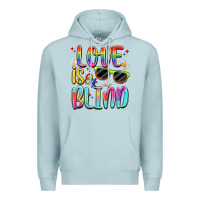 Blue Mist love is blind Premium Hoodie - Artiststas
