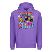 Purple love is blind Premium Hoodie - Artiststas