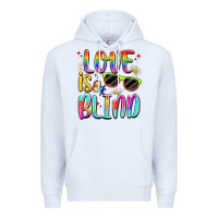 White love is blind Premium Hoodie - Artiststas