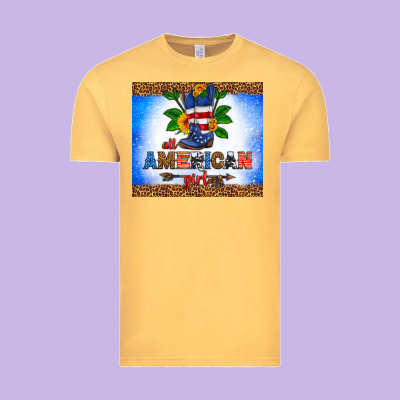 All American Girl Vintage Tee Designed By Hra Design Shop