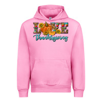 Fuchsia Pink Love Thanksgiving Urban Hoodie - texasbilliewilder