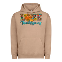 Pigment Burro Love Thanksgiving Urban Hoodie - texasbilliewilder
