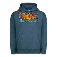 Pigment Midnight Navy Love Thanksgiving Urban Hoodie - texasbilliewilder