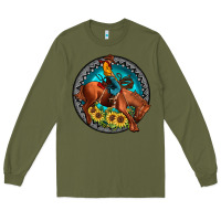 Army Green gemstone rodeo Long Sleeve Tee - JahusDesignShop