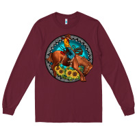 Burgundy gemstone rodeo Long Sleeve Tee - JahusDesignShop